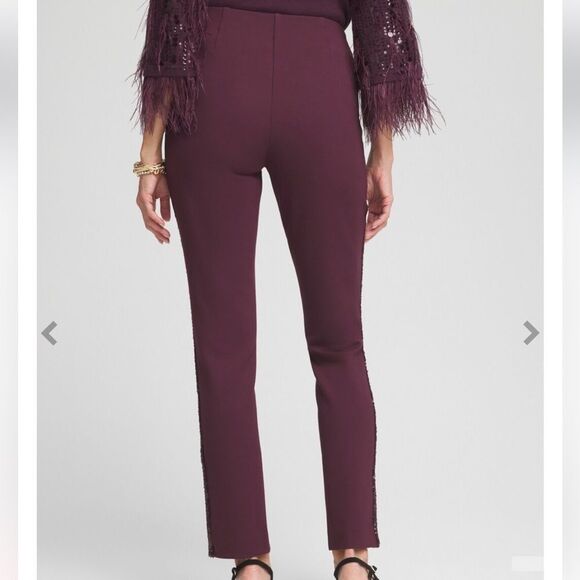 Chico’s Juliet Sequin Front Ankle Pants Black Size 1.5R NWT in packaging - Picture 3 of 5